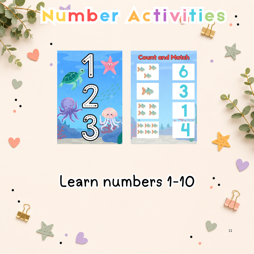 Preschool Activity Pack- Under the Sea