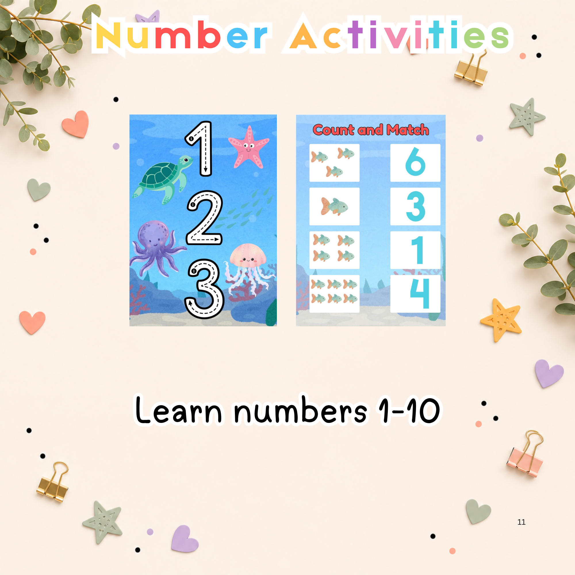 Preschool Activity Pack- Under the Sea