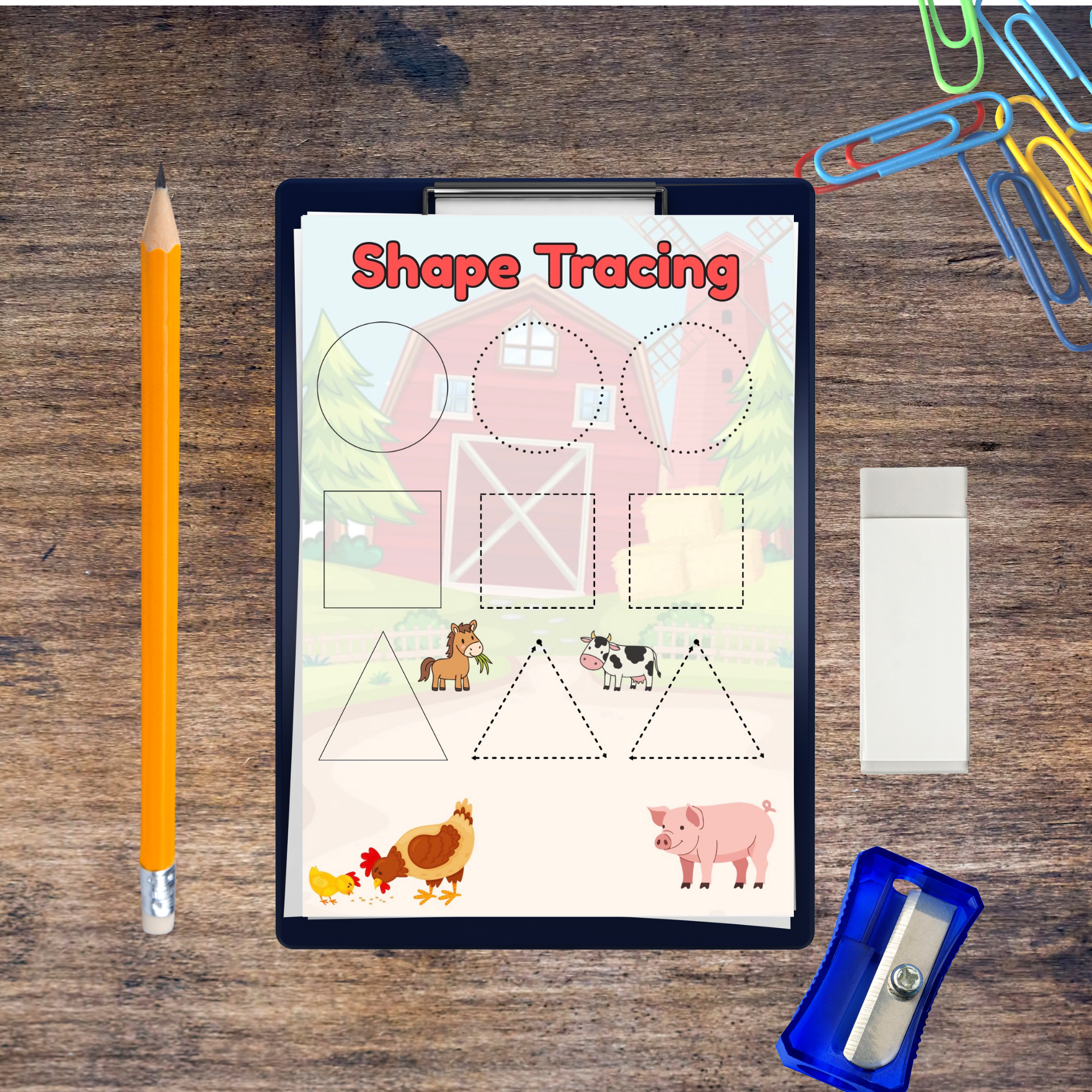 Preschool Activity Pack- On the farm