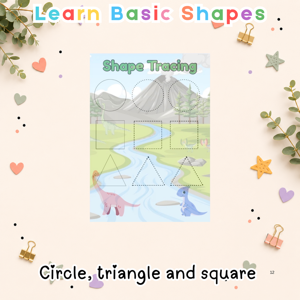 Preschool Activity Pack-Prehistoric Dinosaurs