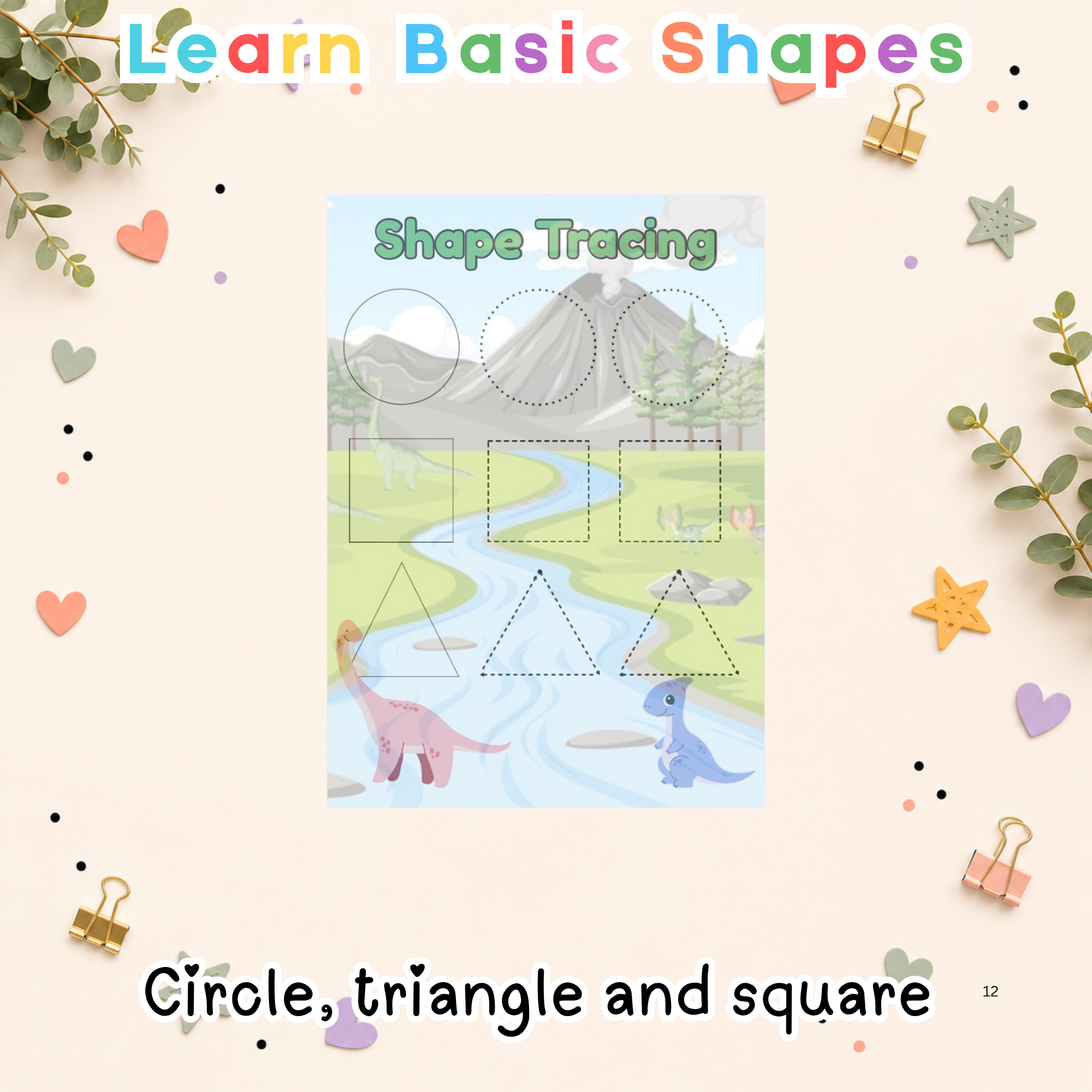 Preschool Activity Pack-Prehistoric Dinosaurs