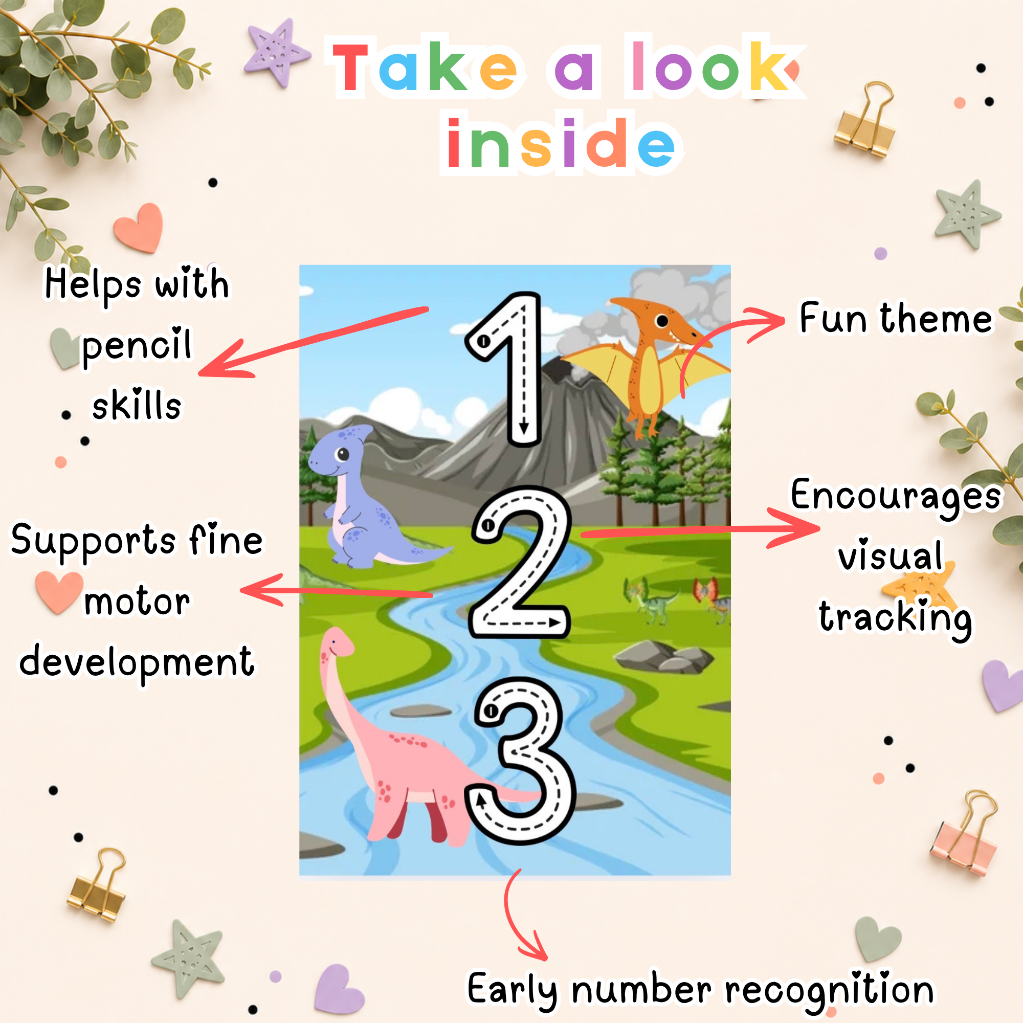 Preschool Activity Pack-Prehistoric Dinosaurs