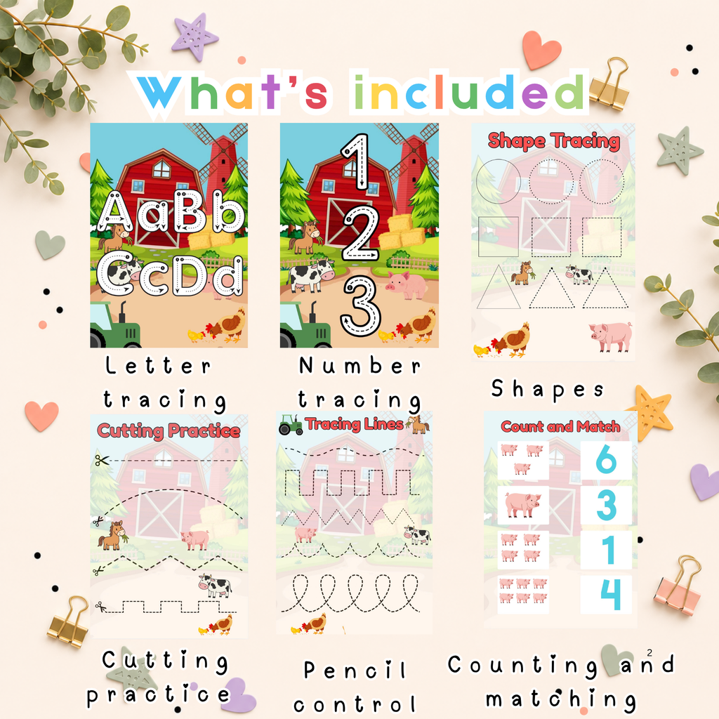 Preschool Activity Pack- On the farm