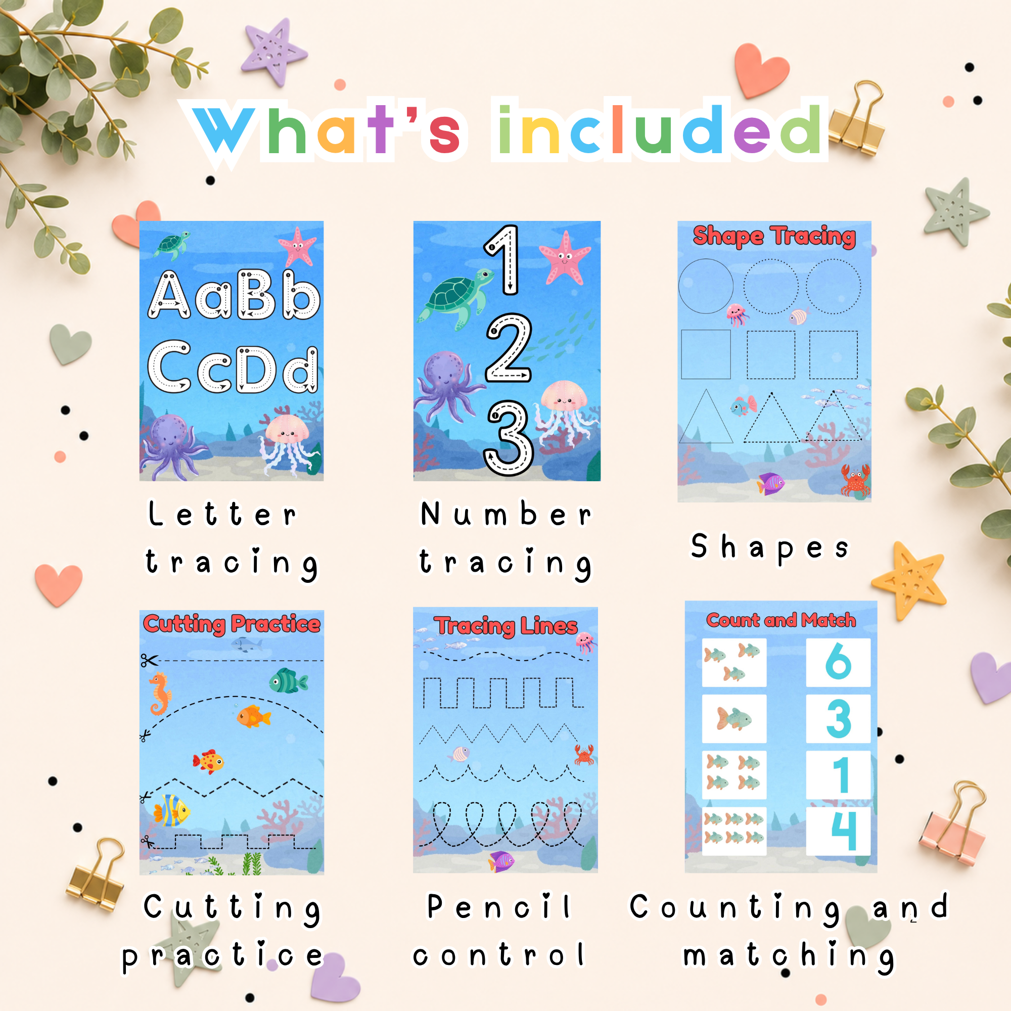 Preschool Activity Pack- Under the Sea