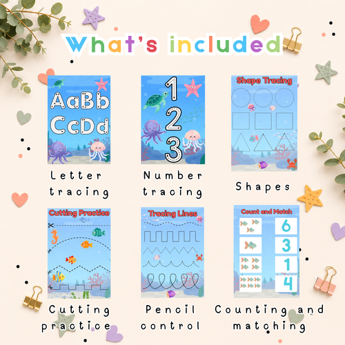 Preschool Activity Pack- Under the Sea