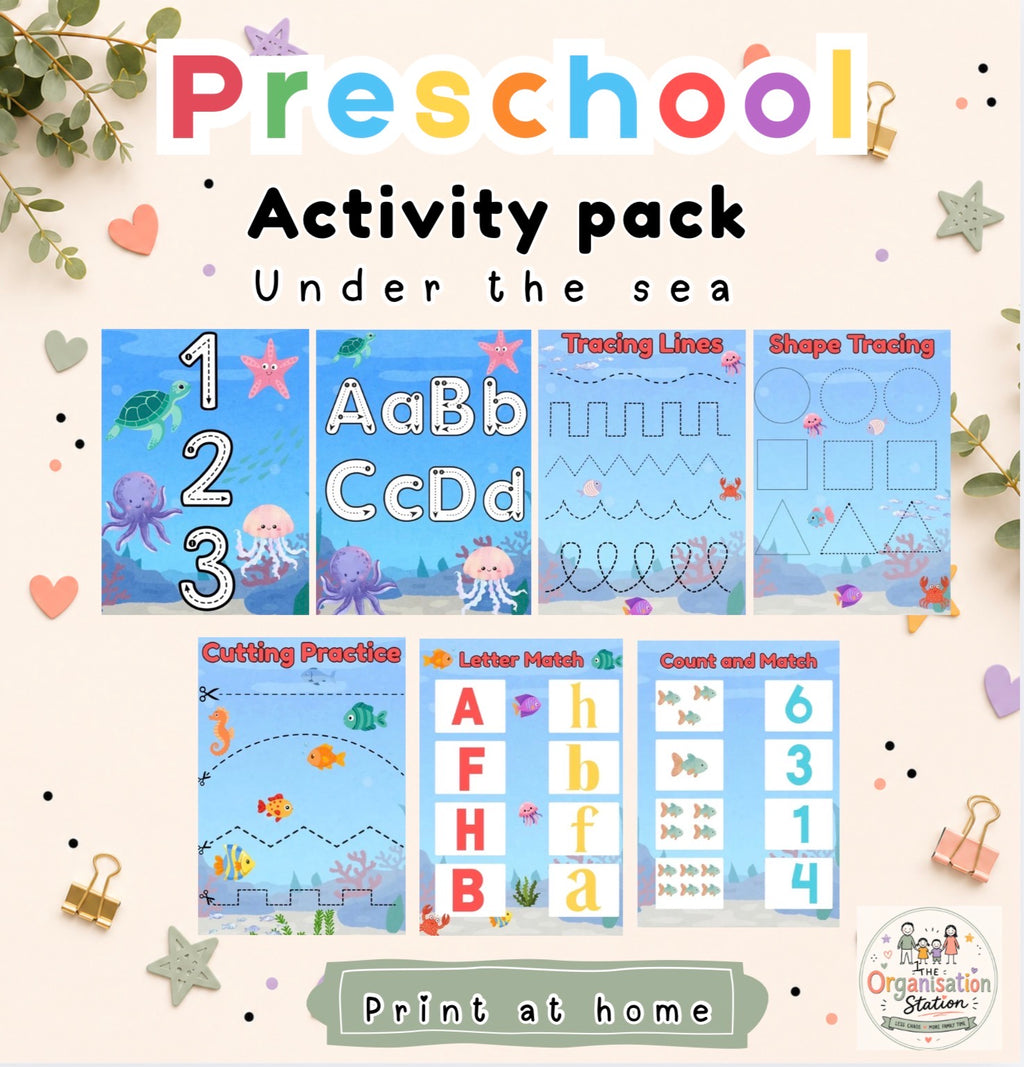 Preschool Activity Pack- Under the Sea